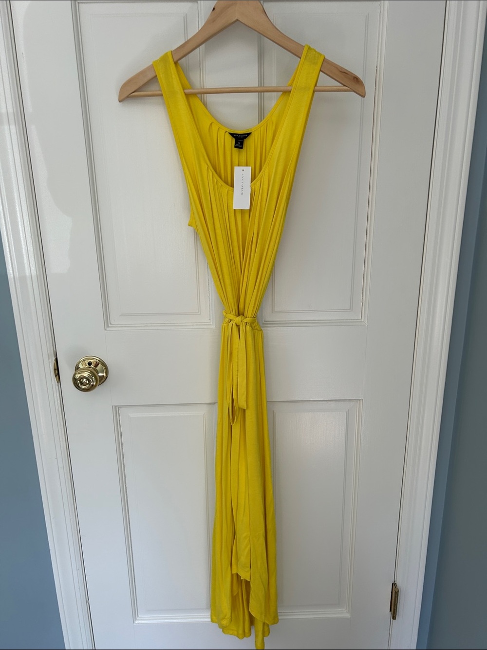Ann Taylor Yellow Sleeveless Dress, New with tags! Sz M, orig $108